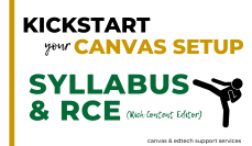 Syllabus & Rich Content Editor