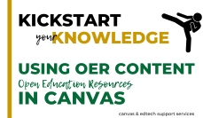 Using OER Content in Canvas
