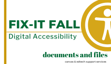 Fix-it Fall: Documents and Files