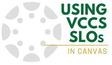 Using VCCS SLOs in Canvas