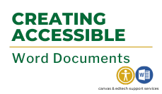 Accessibility in Word