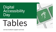 Digital Accessibility Day: Tables