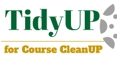 TidyUP for Course CleanUP